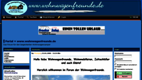What Wohnwagenfreunde.net website looked like in 2018 (5 years ago)