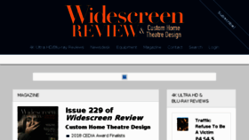What Widescreenreview.com website looked like in 2018 (5 years ago)