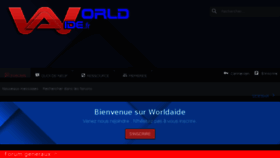 What Worldaide.fr website looked like in 2018 (5 years ago)