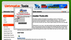 What Webmaster-tools.info website looked like in 2018 (5 years ago)