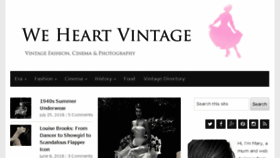 What Weheartvintage.co website looked like in 2018 (5 years ago)
