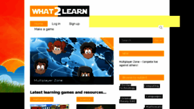 What What2learn.com website looked like in 2018 (5 years ago)