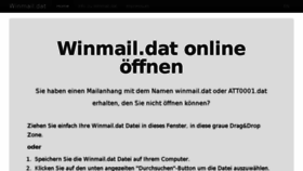 What Winmaildat.de website looked like in 2018 (5 years ago)
