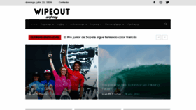 What Wipeoutsurfmag.com website looked like in 2018 (5 years ago)