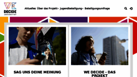 What Wedecide.de website looked like in 2018 (5 years ago)