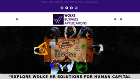 What Wolke.ae website looked like in 2018 (5 years ago)