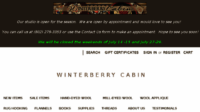 What Winterberrycabin.com website looked like in 2018 (5 years ago)