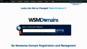 What Wsmdomains.com website looked like in 2018 (5 years ago)