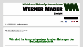What Wernermader.de website looked like in 2018 (5 years ago)