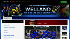 What Wellandminorbaseball.ca website looked like in 2018 (5 years ago)