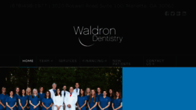 What Waldrondentistry.com website looked like in 2018 (5 years ago)