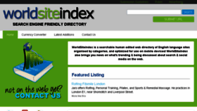 What Worldsiteindex.com website looked like in 2018 (5 years ago)