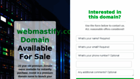 What Webmastify.com website looked like in 2018 (5 years ago)