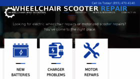 What Wheelchairscooterrepair.com website looked like in 2018 (5 years ago)
