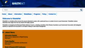 What Wastenet.net.au website looked like in 2018 (5 years ago)