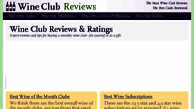 What Wineclubreviews.net website looked like in 2018 (5 years ago)