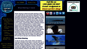 What Whalewatchwestcork.com website looked like in 2018 (5 years ago)