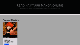 What Ww1.readhaikyuu.com website looked like in 2018 (5 years ago)