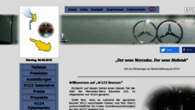 What W123-bremen.de website looked like in 2018 (5 years ago)