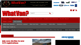 What Whatvan.co.uk website looked like in 2018 (5 years ago)