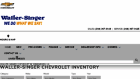 What Waller-singer.com website looked like in 2018 (5 years ago)