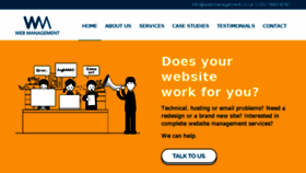 What Webmanagement-uk.co.uk website looked like in 2018 (5 years ago)