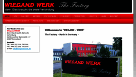 What Wiegand-werk.de website looked like in 2018 (5 years ago)