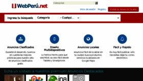 What Webperu.net website looked like in 2018 (5 years ago)