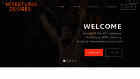 What Wrestlingdesires.com website looked like in 2018 (5 years ago)