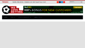 What Welovebetting.co.uk website looked like in 2018 (5 years ago)