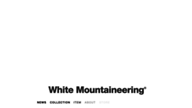 What Whitemountaineering.com website looked like in 2018 (5 years ago)