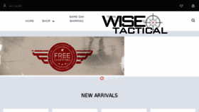 What Wisetactical.com website looked like in 2018 (5 years ago)