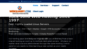 What Webquarry.com website looked like in 2018 (5 years ago)