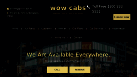 What Wowcabs.in website looked like in 2018 (5 years ago)