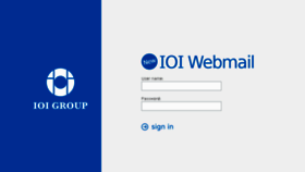 What Webmail.ioigroup.com website looked like in 2018 (5 years ago)