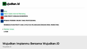 What Wujudkan.id website looked like in 2018 (5 years ago)