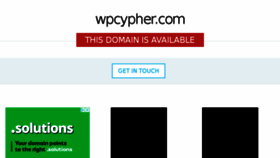 What Wpcypher.com website looked like in 2018 (5 years ago)