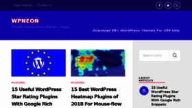 What Wpneon.com website looked like in 2018 (5 years ago)