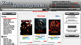 What Ww1.zone-telechargement1.com website looked like in 2018 (5 years ago)