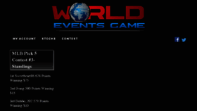 What Worldeventsgame.com website looked like in 2018 (5 years ago)