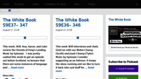 What Whitebookpodcast.com website looked like in 2018 (5 years ago)