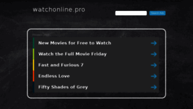 What Watchonline.pro website looked like in 2018 (5 years ago)