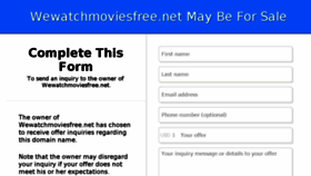 What Wewatchmoviesfree.net website looked like in 2018 (5 years ago)