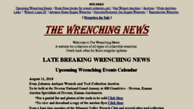 What Wrenchingnews.com website looked like in 2018 (5 years ago)