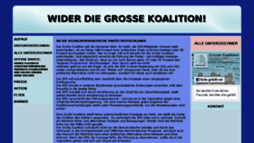What Wider-die-grosse-koalition.de website looked like in 2018 (5 years ago)