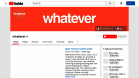 What Whatever.com website looked like in 2018 (5 years ago)