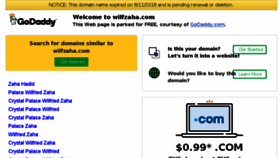 What Wilfzaha.com website looked like in 2018 (5 years ago)