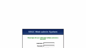 What Webadmin.ssgc.edu.hk website looked like in 2018 (5 years ago)
