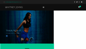 What Whitneyjohns.com website looked like in 2018 (5 years ago)