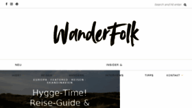 What Wanderfolk.de website looked like in 2018 (5 years ago)